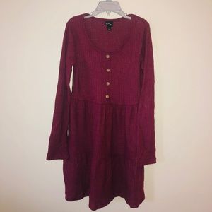 Burgundy Girl Dress